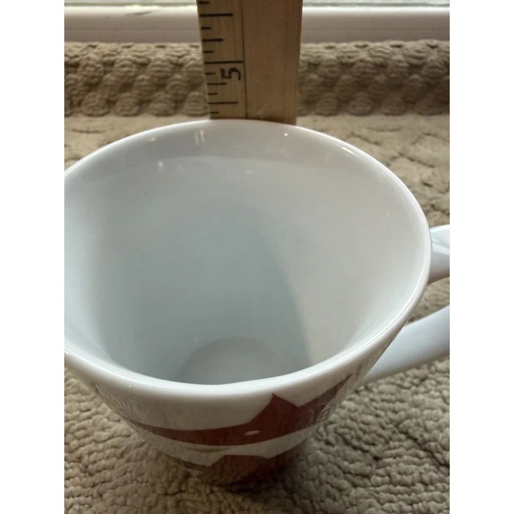 2012 STARBUCKS Red Fox & Bird Tea Coffee Cup Mug Holiday Collectible